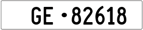 Truck License Plate